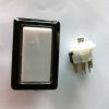 RECTANGLE 6V LED PUSH BUTTON WHITE FOR PLAYERS EDGE PLUS SLANT TOP