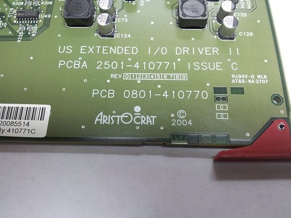 ARISTOCRAT I/O BOARD