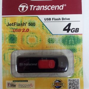 TRANSCEND 4 GB JETFLASH 500 USB 2.0 FLASH DRIVE